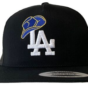 LA Sombrero hat black mesh the authentic yupoong SnapBack